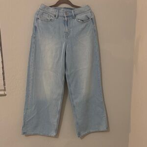 Old Navy Light Blue high rise baggy wide leg